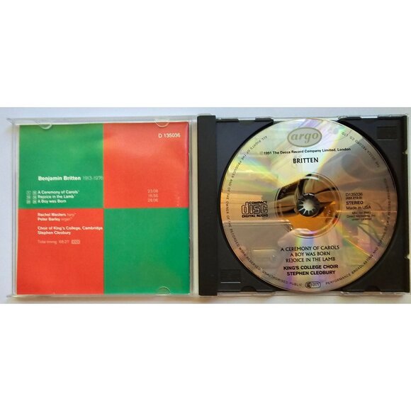 Britten: A Ceremony Of Carols Rejoice In The Lamb A Boy Was Born CD King's Colle - Picture 2 of 3